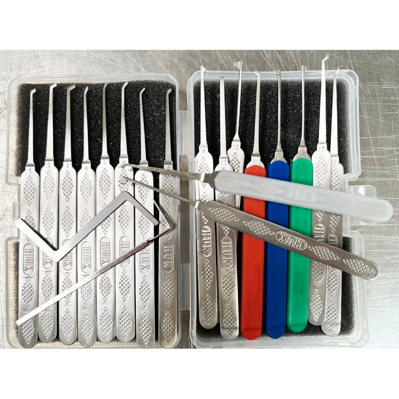 HUK 18pcs Stainless Steel Hook Set Lock Pick Set Model