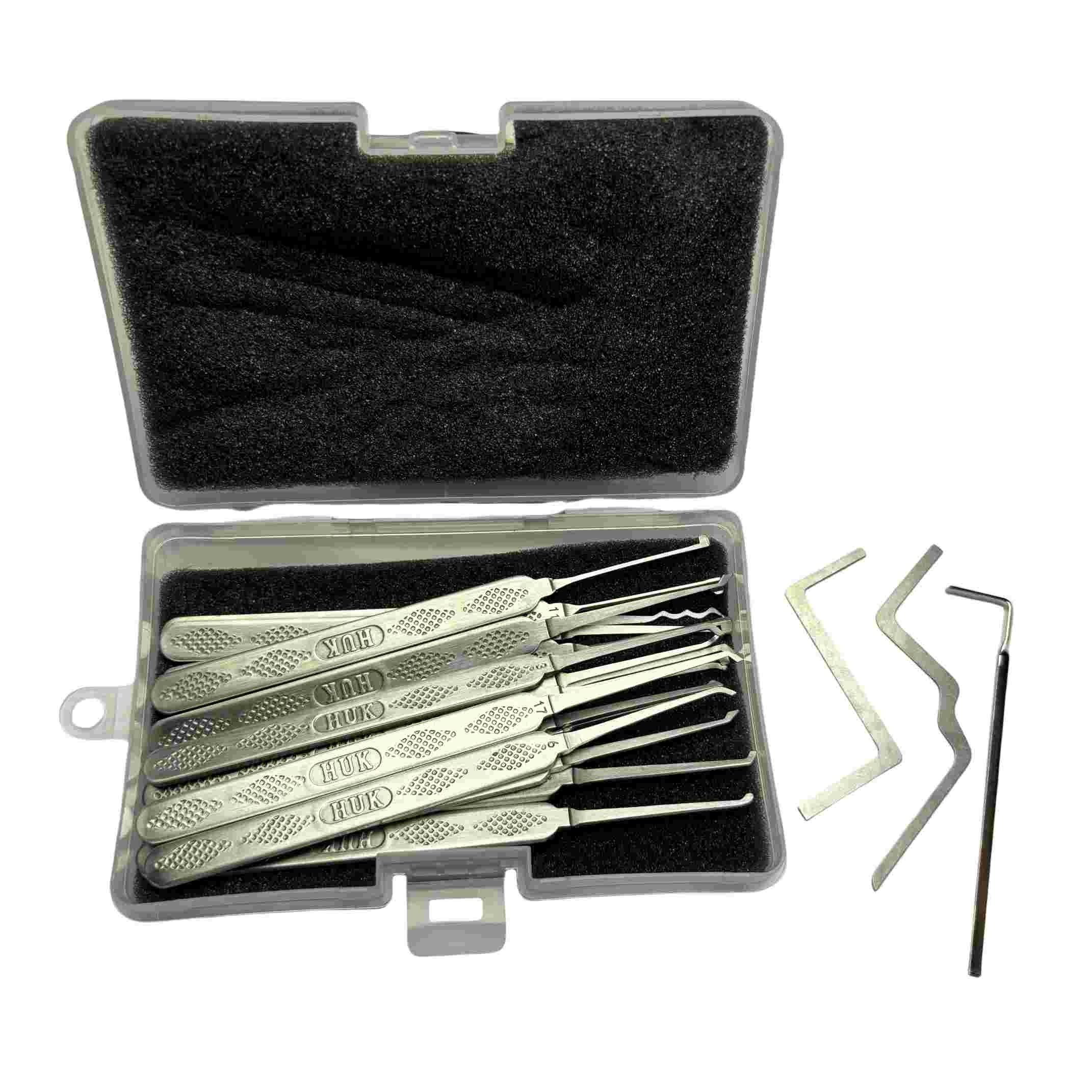 HUK 18pcs Stainless Steel Hook Set Lock Pick Set Model