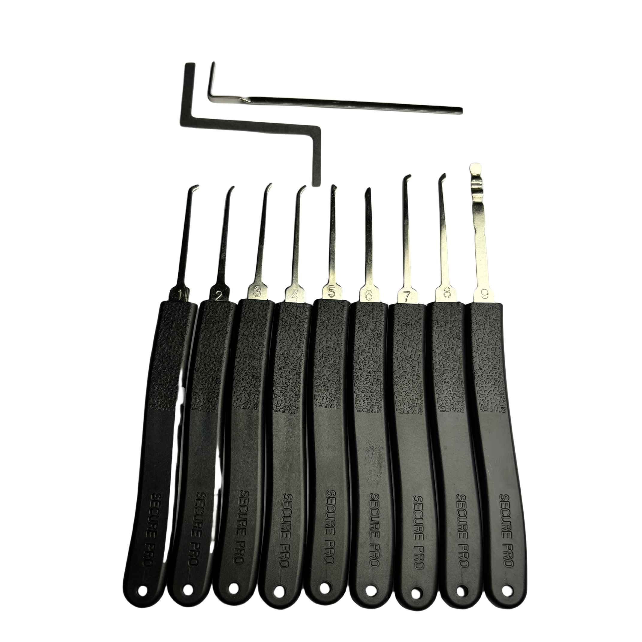 11-Pieces Premium Metal Lock Pick Set Model 2519 for Beginner and Pro Locksmiths