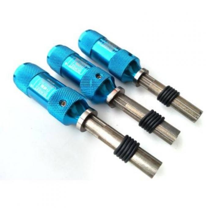 Tubular lock pick set in professional use scenario