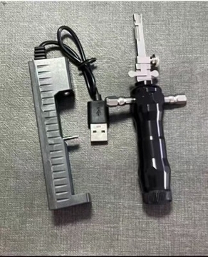 Spring Free Blade Electric Lock Pick with Mechanical Feedback Analysis and Dual-Sensory Feedback for Professional Locksmiths