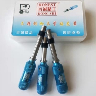 Honest 7 Pin Tubular Lock Pick Set 3pcs/Set with 7.0mm 7.5mm 7.8mm Pins for Professional Locksmith Tools