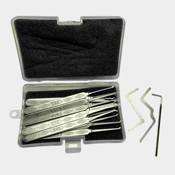 HUK 18pcs Stainless Steel Lock Pick Set Model 2509 Professional Locksmith Tools