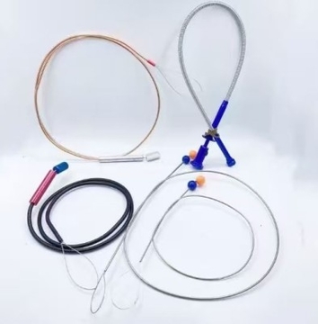 Universal Steel Wire Rope Lock Pick Hook with Flexible Serpentine Pull Cable for Car Doors - Model RC58