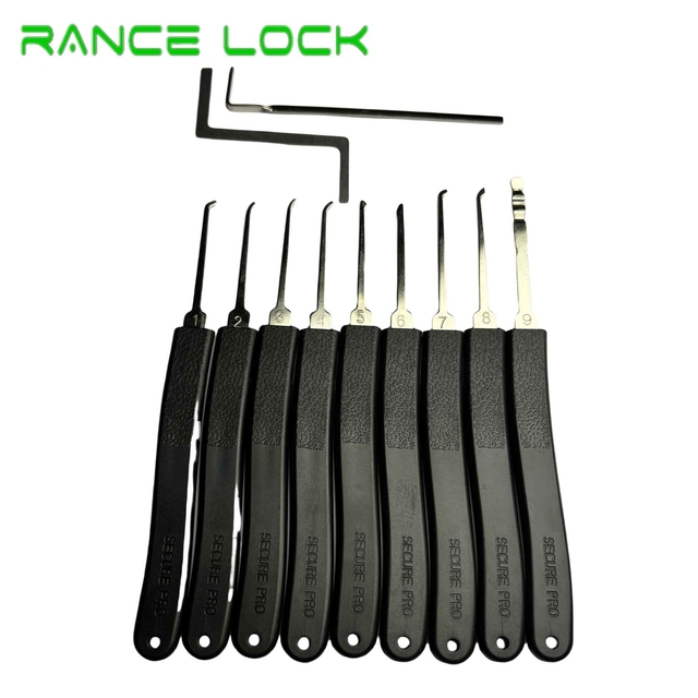 11-Pieces Premium Metal Lock Pick Set Model 2519 for Beginner and Pro Locksmiths