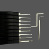 11-Pieces Premium Metal Lock Pick Set Model 2519 for Beginner and Pro Locksmiths