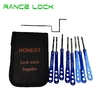 8-Piece Safe Lock Pick Set with Quick Opener for Precise Key Cutting - Professional Locksmith Tools